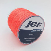 Jof The 300M 4 Stands Pe Braided Fly Fishing Line 4-100Lb To Choice Power Pe-Fishing Enjoying Store-Orange-1.0-Bargain Bait Box