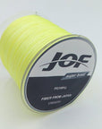 Jof The 300M 4 Stands Pe Braided Fly Fishing Line 4-100Lb To Choice Power Pe-Fishing Enjoying Store-Yellow-1.0-Bargain Bait Box