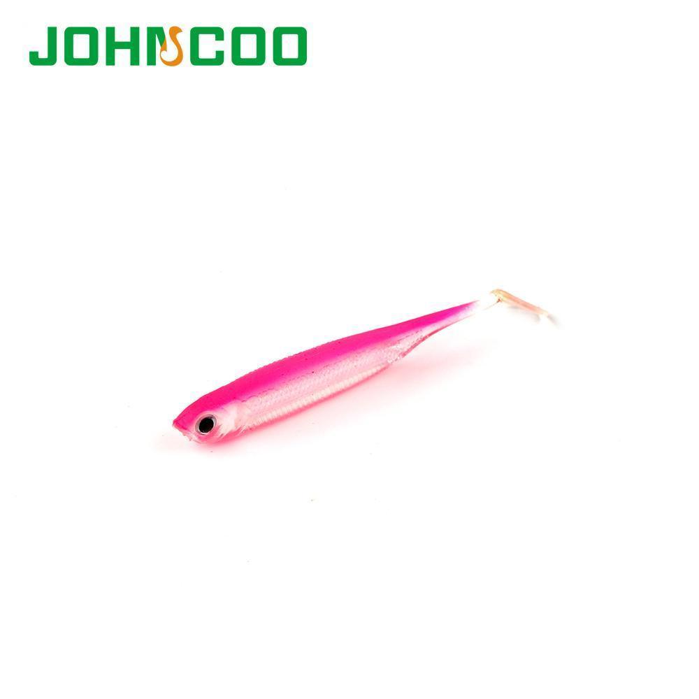 Johncoo 24Pcs Soft Bait Fish Fishing Lure 7Cm 2.1G Shad Worm Silicone Bass-John Fishing Tackle-A-Bargain Bait Box