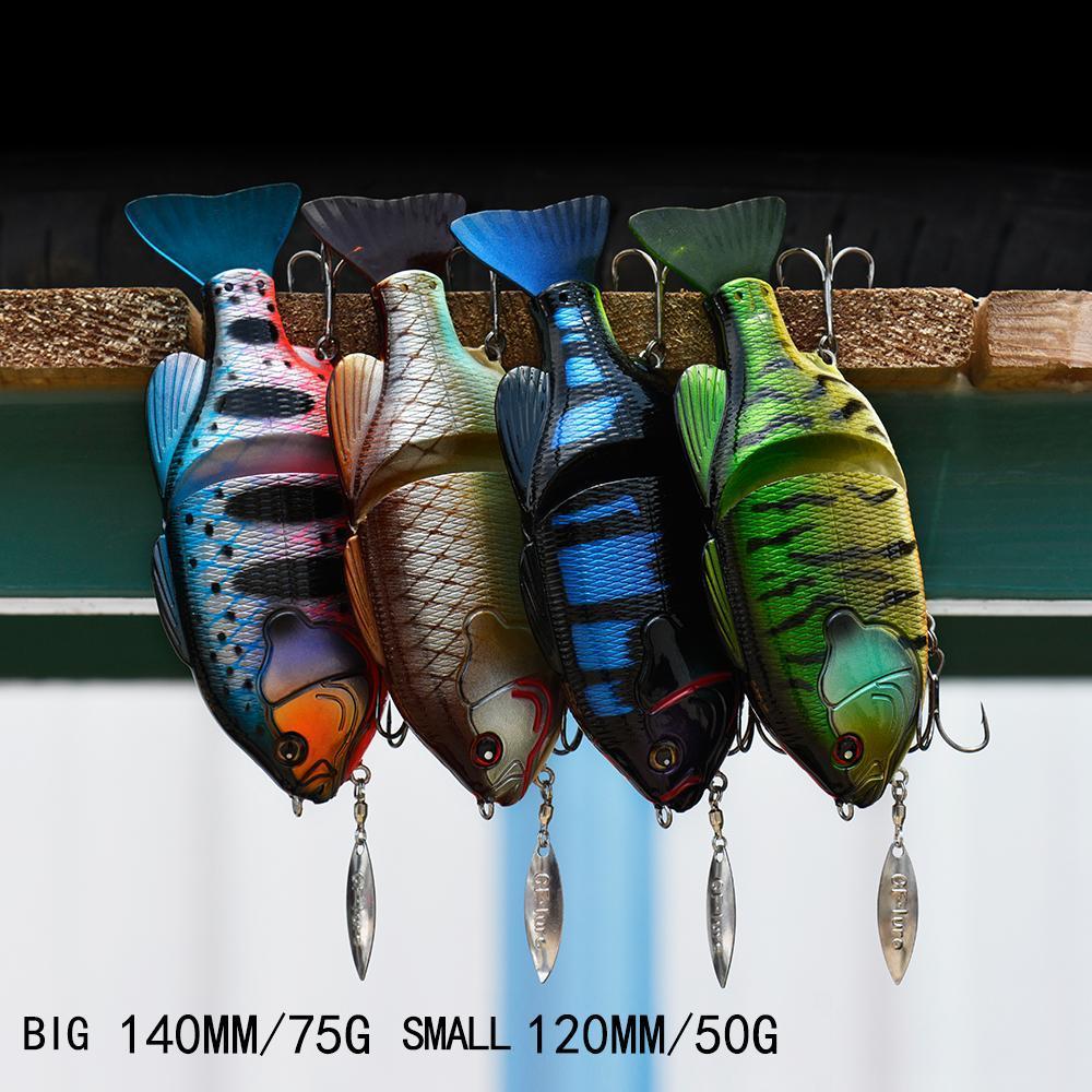 Joint Bait Swimbait With Spinner Fishing Lure 140Mm/120Mm-TOP TACKLE INDUSTRIES-120mm 50g 001-Bargain Bait Box