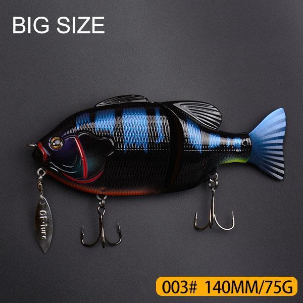 Joint Bait Swimbait With Spinner Fishing Lure 140Mm/120Mm-TOP TACKLE INDUSTRIES-140mm 75g 003-Bargain Bait Box