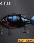 Joint Bait Swimbait With Spinner Fishing Lure 140Mm/120Mm-TOP TACKLE INDUSTRIES-140mm 75g 003-Bargain Bait Box