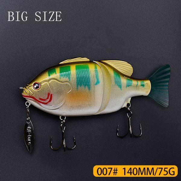 Joint Bait Swimbait With Spinner Fishing Lure 140Mm/120Mm-TOP TACKLE INDUSTRIES-140mm 75g 007-Bargain Bait Box