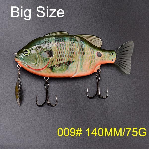 Joint Bait Swimbait With Spinner Fishing Lure 140Mm/120Mm-TOP TACKLE INDUSTRIES-140mm 75g 009-Bargain Bait Box