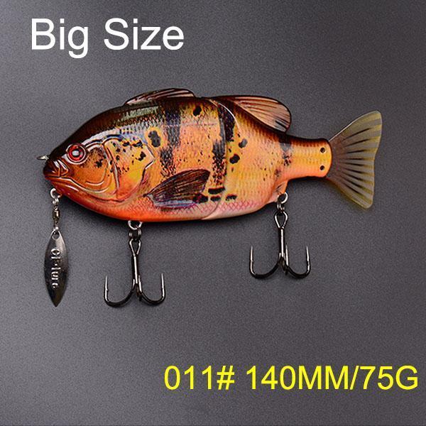 Joint Bait Swimbait With Spinner Fishing Lure 140Mm/120Mm-TOP TACKLE INDUSTRIES-140mm 75g 011-Bargain Bait Box