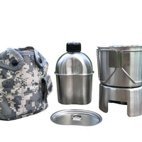 Jolmo Lander G.I. Style Canteen 1.2L&Stainless Steel Canteen Cup 0.8L With-Jolmo Lander Official Store-ACU Set-Bargain Bait Box