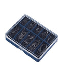 Joshnese 100 Pcs Sharpened Hooks Silver Fishing 10 Compartments Box Tackle-Ziyaco Online Store-Bargain Bait Box