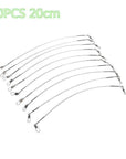 Joshnese Brand 20Pcs/Set Fishing Lure Line Trace Steel Wire Leader Swivel-Super Online Technology Co., Ltd-20cm-Bargain Bait Box