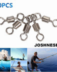 Joshnese Brand 50Pcs High Quality Ball Bearing Rolling Swivel Solid Rings-Outdoor Sporting - Keep Healthy Store-3-Bargain Bait Box