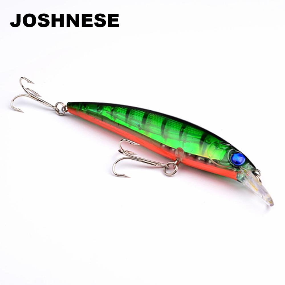 Joshnese Floating Fishing Lures Minnow 11Cm Artificial Bait Plastic Wobbler Bass-Outdoor Sporting - Keep Healthy Store-Blue-Bargain Bait Box
