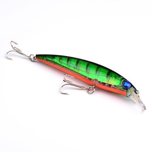 Joshnese Floating Fishing Lures Minnow 11Cm Artificial Bait Plastic Wobbler Bass-Outdoor Sporting - Keep Healthy Store-Chocolate-Bargain Bait Box