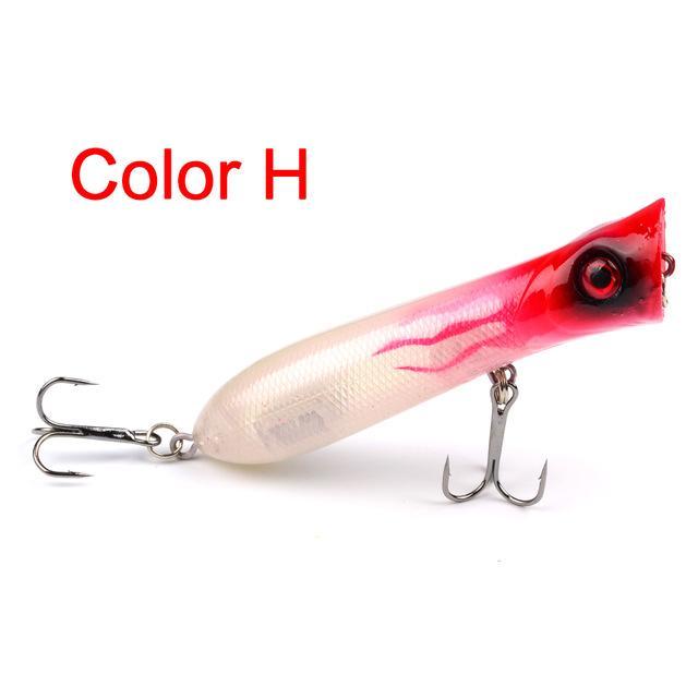 Joshnese Popper Fishing Lure Floating Lure Hard Bait Plastic Fishing Tackle-Outdoor Sporting - Keep Healthy Store-Red-Bargain Bait Box