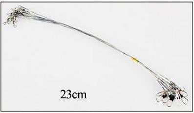 Jsfun 200 Pcs Fly Fishing Lead Line Sedal Anti-Bite Rope Wire Leader-JSFUN Official Store-23cm-Bargain Bait Box