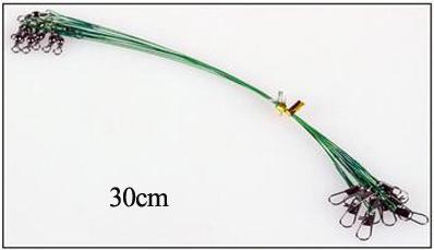 Jsfun 200 Pcs Fly Fishing Lead Line Sedal Anti-Bite Rope Wire Leader-JSFUN Official Store-30cm9-Bargain Bait Box