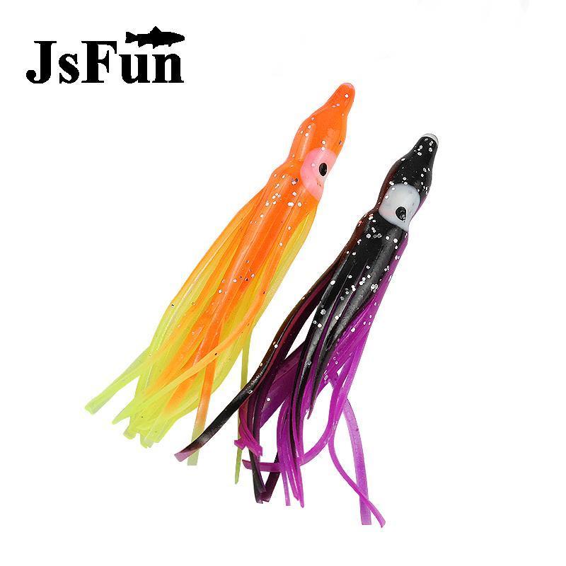 Jsfun 20Pcs/Lot Rubber Squid Jigs 6Cm 1.1G Fishing Lure Octopus Soft Lure-JSFUN Official Store-Bargain Bait Box