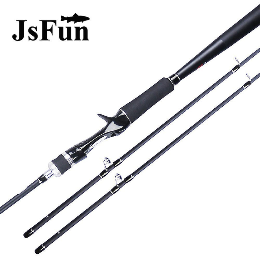 Jsfun 2.1M Fishing Rod 2 Tips Ml M Mh 2 Sections Carbon Spinning And Casting-Baitcasting Rods-JSFUN Official Store-White-Bargain Bait Box