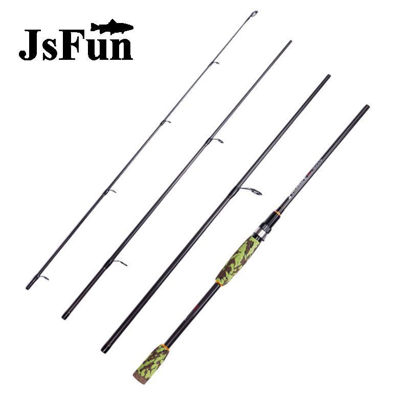 Jsfun 2.1M/2.4M Spinning / Casting Rod 4 Section Telescopic Fishing Rod Carbon-Spinning Rods-JSFUN Official Store-White-2.1 m-Bargain Bait Box