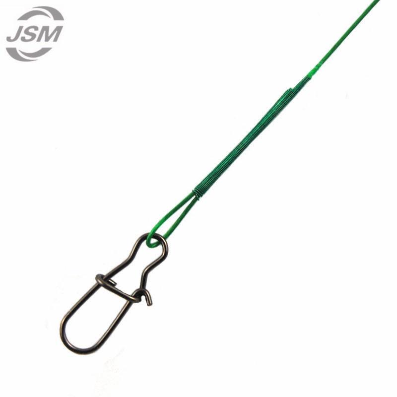 Jsm 100Pcs 25Cm Nylon Coated Fishing Wire Leader Stainless Steel Braided Trace-JSHANMEI Official Store-1X7 13LB-Bargain Bait Box