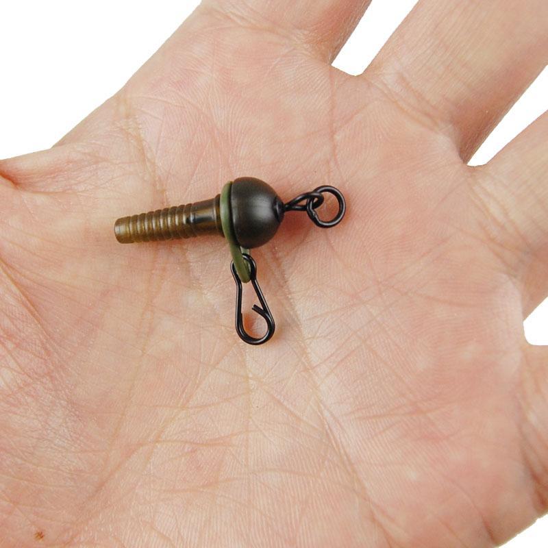Jsm 80 Pcs/Box Carp Fishing Tackle Safety Sleeves Quick Change Swivels Solid-JSHANMEI Official Store-Bargain Bait Box