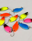 Jtlure 10Pcs 5G 30Mm Spoon Fishing Lure Metal Lures Hard Baits Momo Spoon-Fishing Lure Family-Bargain Bait Box