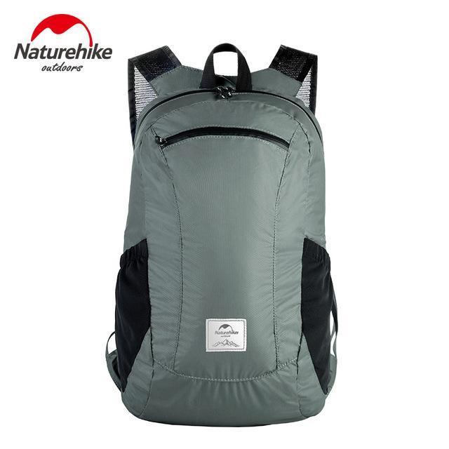 June Naturehike Outdoor Folding Ultra Light Waterproof 30D Backpacks-N@tureHike Factory Direct Store-Gray-Bargain Bait Box