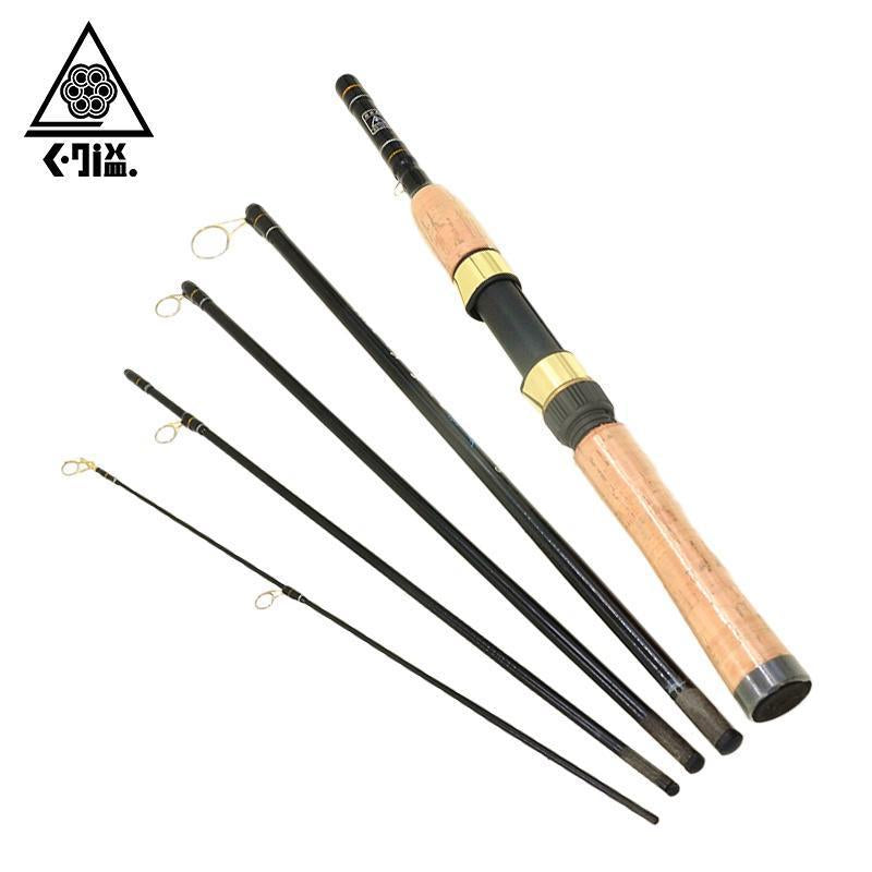 Juyi 5/6 Sections Baitcasting Lure Fishing Rod Carbon Fiber Spinning Fishing Rod-Spinning Rods-JUYI Official Store-1.8 m-Bargain Bait Box