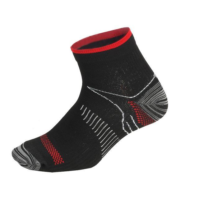 Kamberft Men Women Compression Socks Professional Sport Cycling Socks Basketball-ReedoSport Store-Black Red-L-XL EUR 41-46-Bargain Bait Box