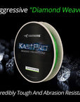 Kastking Kastpro 4 Strands Braided Fishing Line 300M Round And Smooth Design-Fishing Lines-Affordable Fishing Store-Grass Green-0.12mm-8LB-Bargain Bait Box