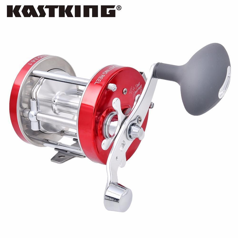 Kastking Rover All Metal Body 6+1 Ball Bearings Cast Drum Baitcasting Reel Super-Baitcasting Reels-kastking official store-4000 Series-Left Hand-Bargain Bait Box