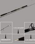 Kawa1.8M Boat Fishing Rod, One And A Half Section Carbon Iron Rod, Fuji Wheel-Baitcasting Rods-kawa Official Store-White-Bargain Bait Box