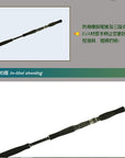 Kawa1.8M Boat Fishing Rod, One And A Half Section Carbon Iron Rod, Fuji Wheel-Baitcasting Rods-kawa Official Store-White-Bargain Bait Box