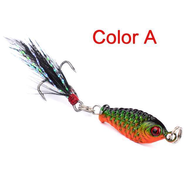 Keddie 1Pc Jig Ging Fishing Tackle Lead Fish Fishing Bait 6.4G 4 Colors-TOPBASS Store-Color A-Bargain Bait Box
