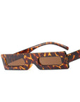 Kehu Lady Square Sunglasses Small Frame Fashion Sunglasses Designer Brand Design-KEHU Official Store-C3 Leopard Tea-Bargain Bait Box