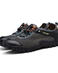 Keloch Men Mesh Breathable Hiking Shoes Summer Outdoor Climbing Camping Shoes-KELOCH Outdoor Footwear Store-hui se-6.5-Bargain Bait Box