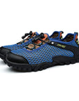 Keloch Men Mesh Breathable Hiking Shoes Summer Outdoor Climbing Camping Shoes-KELOCH Outdoor Footwear Store-lan se-6.5-Bargain Bait Box