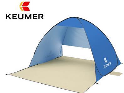 Keumer Beach Tent Pop Up Open Camping Tent Fishing Hiking Outdoor Automatic-Gocamp-deep blue-Bargain Bait Box
