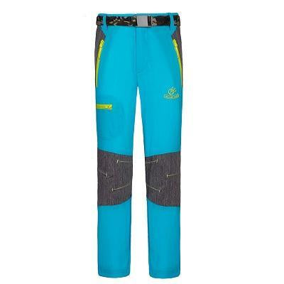 Kids Quick Dry Breathable Pants Outdoor Sports Waterproof Girls&amp;Boys Brand-Mountainskin Outdoor-Lake Blue-S-Bargain Bait Box