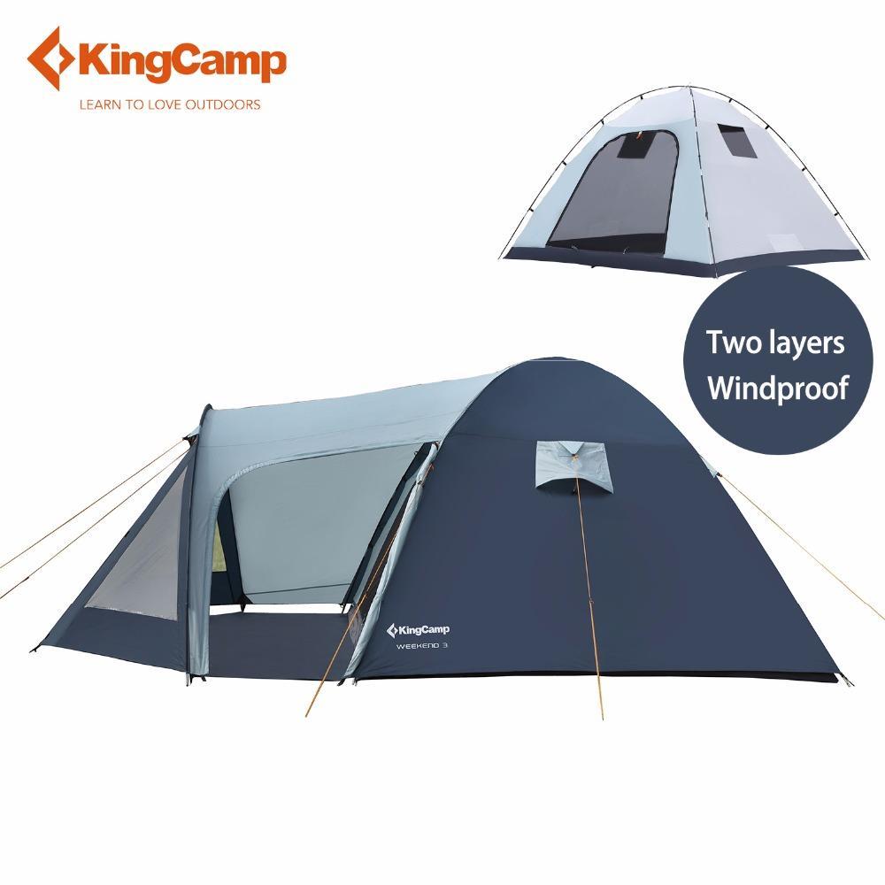 Kingcamp Camping Tent Ultralight Large Space Fire-Resistant 3-Person Tent-KingCamp Official Store-Bargain Bait Box
