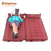 Kingcamp Comfort Self-Inflating Camping Mat With Attached Pillow For Hiking-KingCamp Official Store-Red-Bargain Bait Box