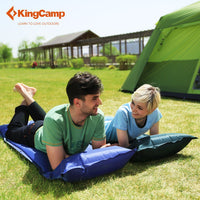 Kingcamp Comfort Self-Inflating Camping Mat With Attached Pillow For Hiking-KingCamp Official Store-Red-Bargain Bait Box