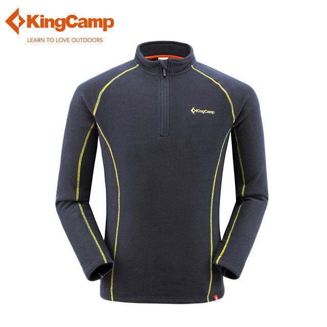 Kingcamp Men'S Winter Fleece Jacket Outdoor Soft Sweater Male Thicken Sport-KingCamp Official Store-Dark Gray-L-Bargain Bait Box