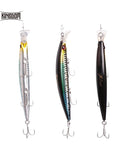 Kingdom Fishing Lure Floating Bait Minnow 125Mm 23G With Strong Hooks Five Color-KINGDOM FISHING TACKLE STORE-c749-Bargain Bait Box