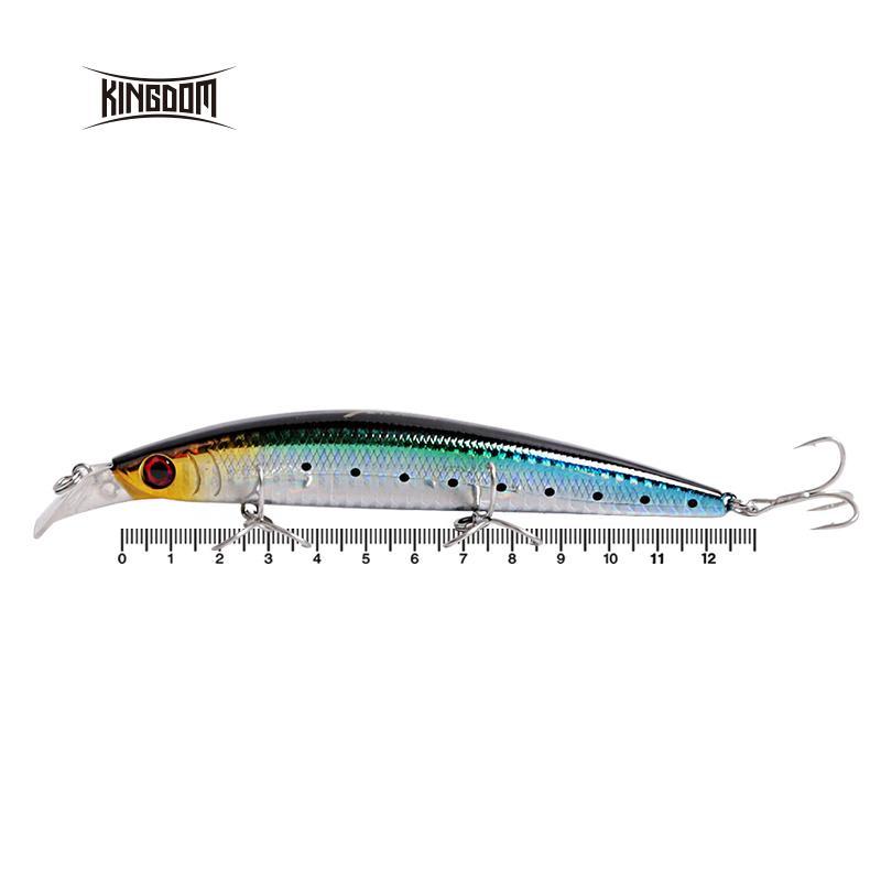 Kingdom Fishing Lure Floating Bait Minnow 125Mm 23G With Strong Hooks Five Color-KINGDOM FISHING TACKLE STORE-c749-Bargain Bait Box
