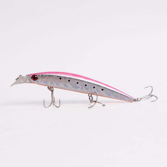 Kingdom Fishing Lure Floating Bait Minnow 125Mm 23G With Strong Hooks Five Color-KINGDOM FISHING TACKLE STORE-c750-Bargain Bait Box