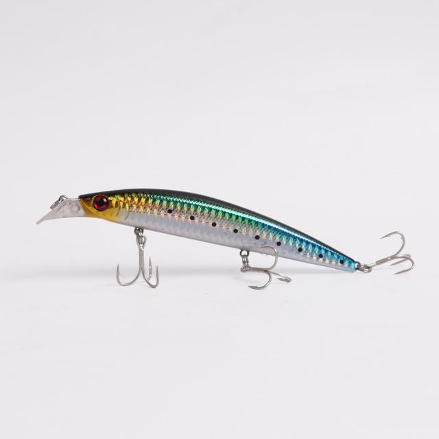 Kingdom Fishing Lure Floating Bait Minnow 125Mm 23G With Strong Hooks Five Color-KINGDOM FISHING TACKLE STORE-c753-Bargain Bait Box