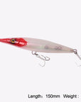 Kingdom Fishing Lure Floating Top Water Pencil Asturie 90Mm 12G/110Mm-KINGDOM FISHING TACKLE STORE-color 01 150mm-Bargain Bait Box