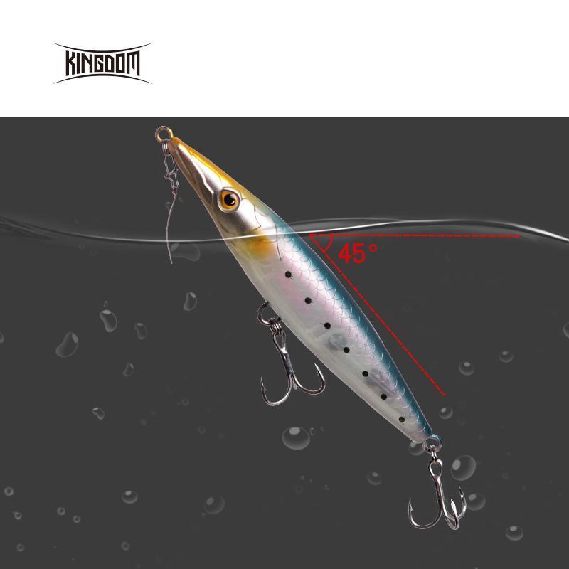 Kingdom Fishing Lure Floating Top Water Pencil Asturie 90Mm 12G/110Mm-KINGDOM FISHING TACKLE STORE-color 01 90mm-Bargain Bait Box