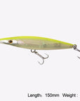 Kingdom Fishing Lure Floating Top Water Pencil Asturie 90Mm 12G/110Mm-KINGDOM FISHING TACKLE STORE-color 02 150mm-Bargain Bait Box