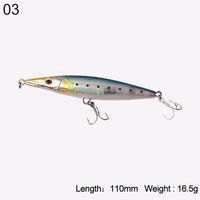Kingdom Fishing Lure Floating Top Water Pencil Asturie 90Mm 12G/110Mm-KINGDOM FISHING TACKLE STORE-color 03 110mm-Bargain Bait Box