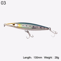 Kingdom Fishing Lure Floating Top Water Pencil Asturie 90Mm 12G/110Mm-KINGDOM FISHING TACKLE STORE-color 03 130mm-Bargain Bait Box